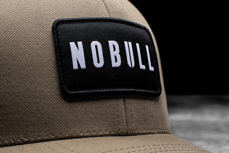 Khaki Nobull Curved-Brim Trucker Men's Hats | CA Q1635M